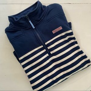 Women’s Vineyard Vines The Shep Shirt in Navy with White Stripes - Sz Medium